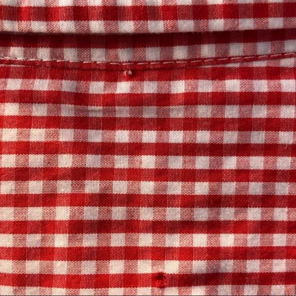 Adriana Goldschmeid Red Gingham Button Down - Picture 4 of 4